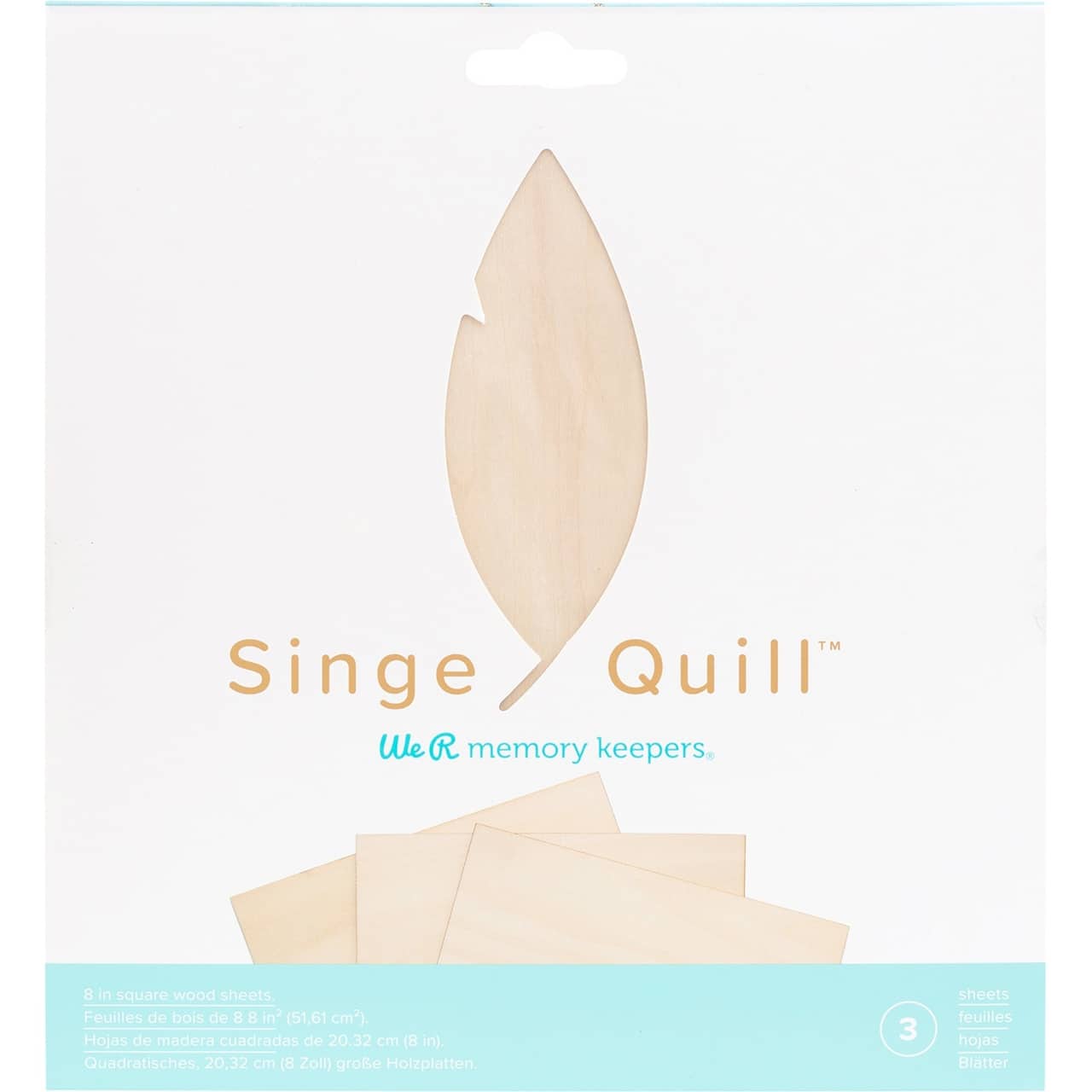 We R Memory Keepers® 8" x 8" Singe Quill Veneer Sheets, 3ct.